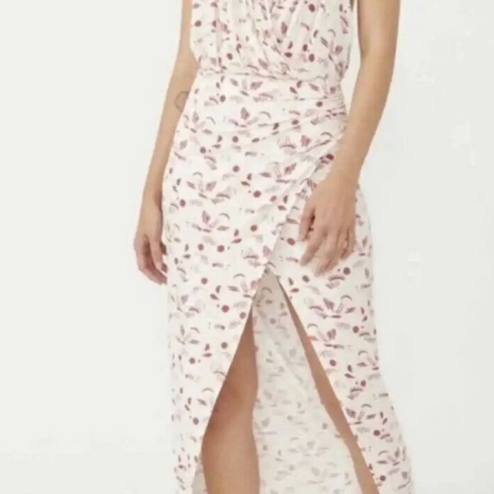 Free People Daria Open Back Front Slit Maxi Dress Size Small New E11